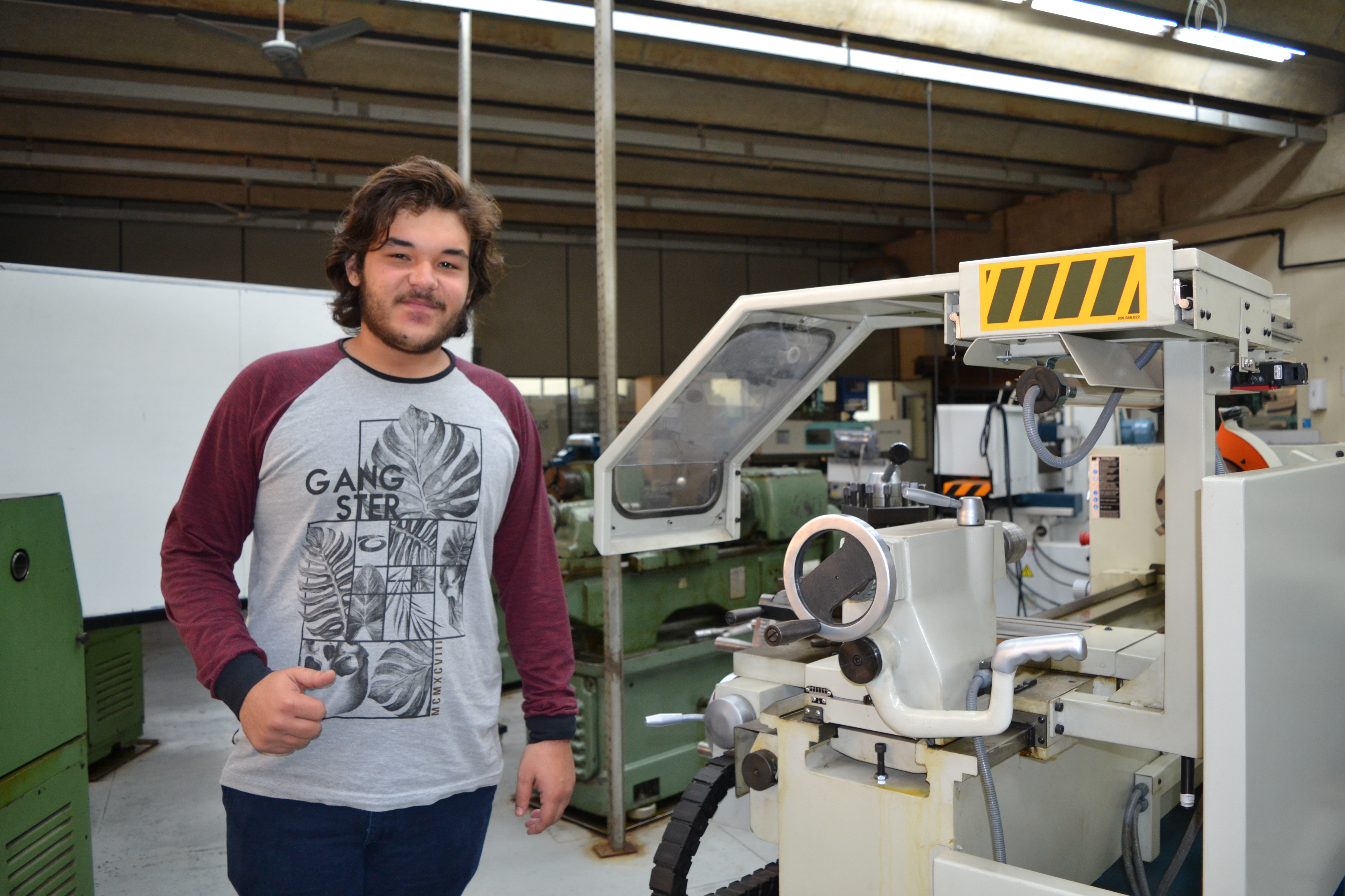 João Pedro, que faz o curso técnico subsequente em Mecânica, aposta agora no curso de graduação na mesma área
